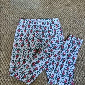 Roller Rabbit Red and Green Kids Pajama Bottoms